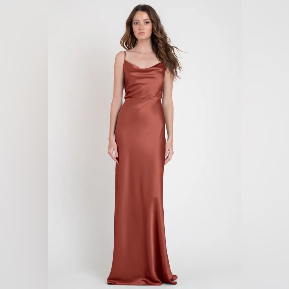 NWT Jenny Yoo satin English Rose Sylvie Bridesmaid Dress